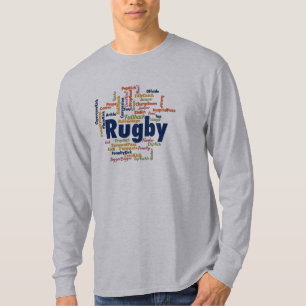 T-shirt Nuage de mots de rugby à XV