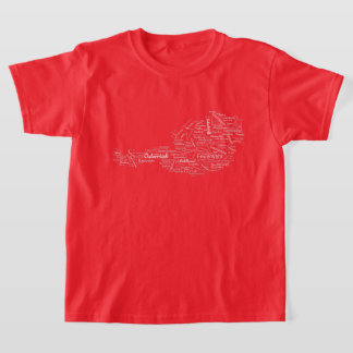 T-shirt Nuage de mots des pompiers autrichiens