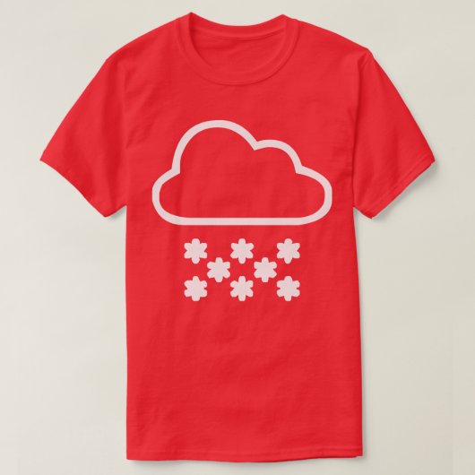 T-shirt Nuage de neige (Design devant)