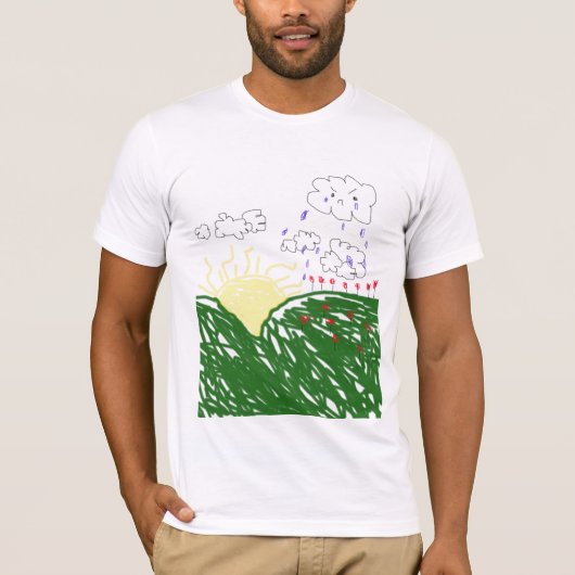 T-shirt nuage de pluie (Devant)