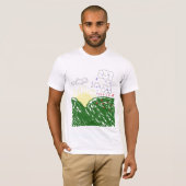 T-shirt nuage de pluie (Devant entier)