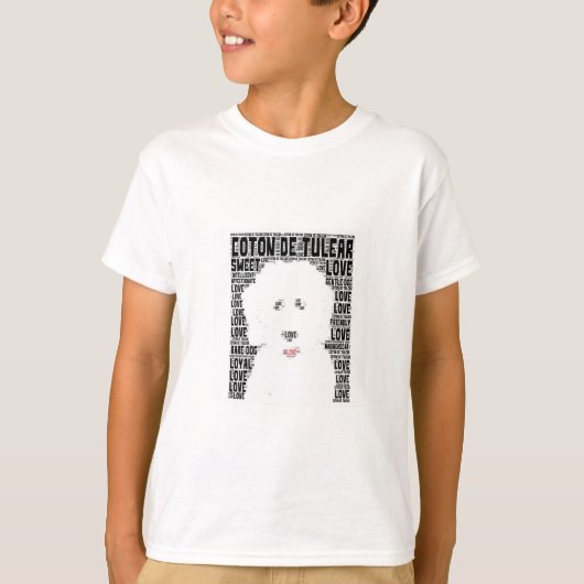 T-shirt Nuage de Tulear Word de coton (Devant)