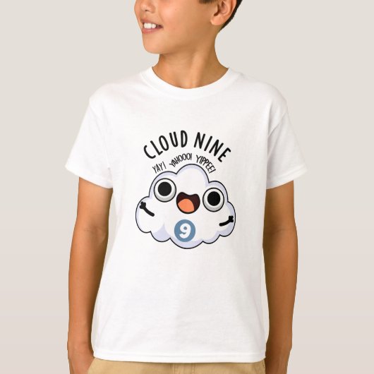 T-shirt Nuage Neuf Funky Météo Pun (Devant)