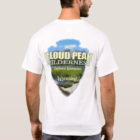 T-shirt Nuage Peak Wilderness (flèche) (Dos)