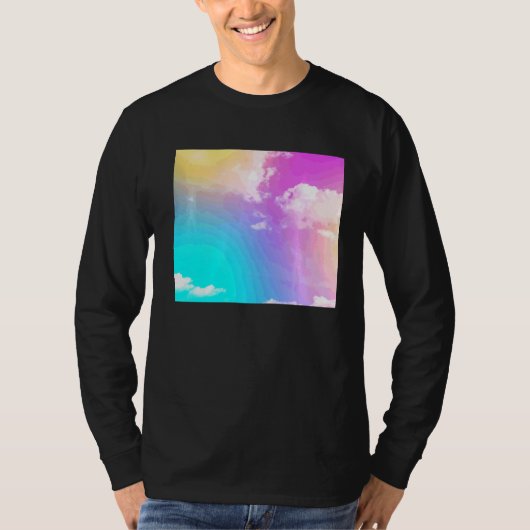T-shirt Nuages arc-en-ciel (Devant)