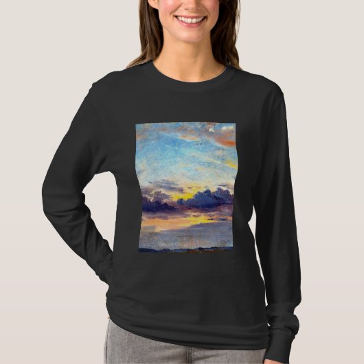 T-shirt Nuages au coucher du soleil John Constable Romanti (Devant)