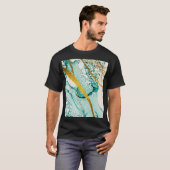 T-shirt Nuages d'art Abstraits : Encre translucide (Devant entier)
