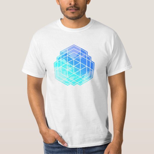 T-shirt Nuages de géométrie (Devant)