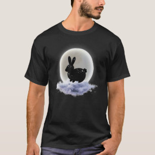 T-shirt Nuages De Lune Et Astrologie De Lapin Divinité Pag