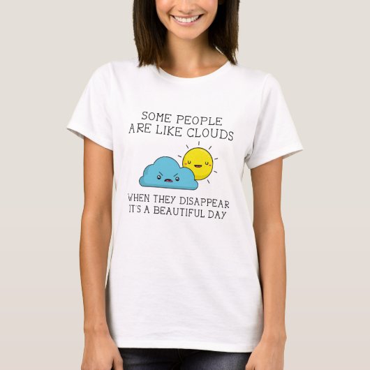T-shirt Nuages de personnes (Devant)