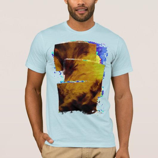 T-shirt Nuages délicats - Doré (Devant)