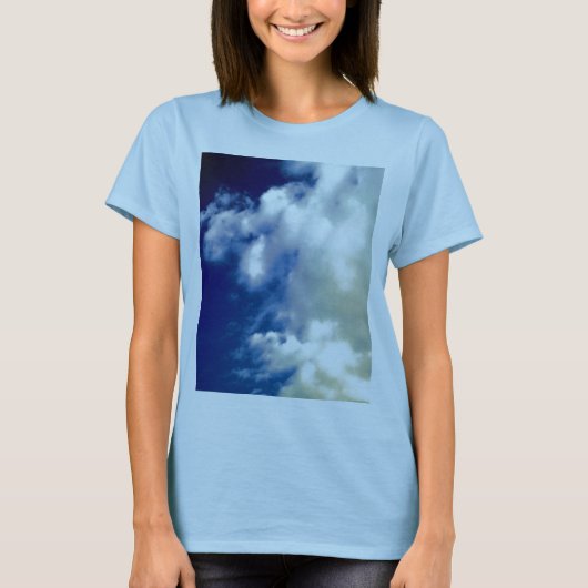 T-shirt Nuages et ciel blancs (Devant)