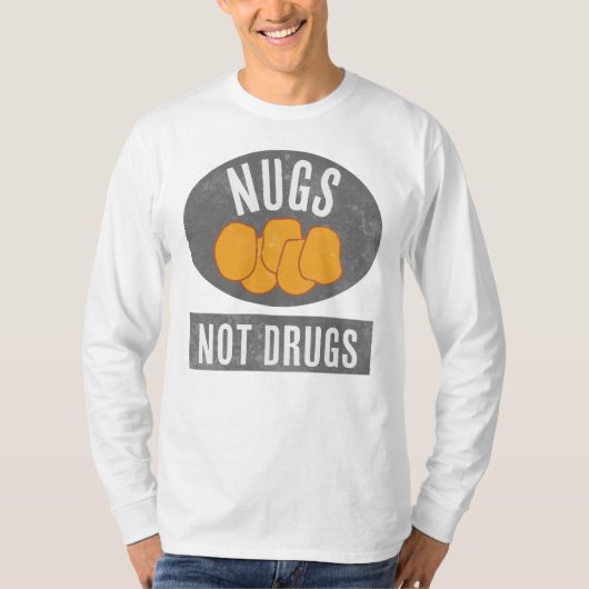 T-shirt Nuages et non drogues (Devant)
