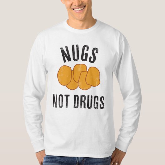 T-shirt Nuages et non drogues (Devant)