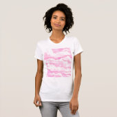T-shirt Nuages Festifs Rose (Devant entier)