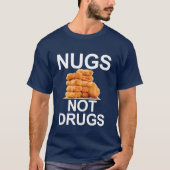 T-SHIRT NUAGES NON DROGUES, POULET NUGGET (Devant)