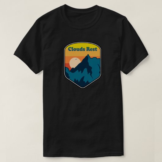 T-shirt Nuages Rest Mountain Yosemite Sunrise (Design devant)
