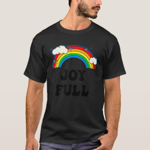 T-shirt Nuageux Mignon Plénitude Arc-en-ciel Positif Été E