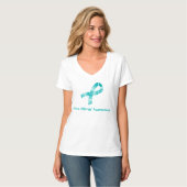 T-shirt Nuances de conscience turquoise d'allergie (Devant entier)