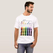 T-shirt Nuances de couleurs (Devant entier)