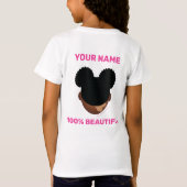 T-Shirt Nuances de Melanin 100% naturel (Dos)