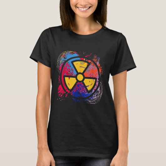 T-shirt Nuclear Medicine Radiation Symbol Colorful Radiolo (Devant)