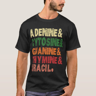 T-shirt Nucléobases Biologie Professeur Biologiste de l'AD
