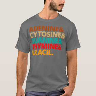 T-shirt Nucléobases Biologie Professeur Biologiste de l'AD