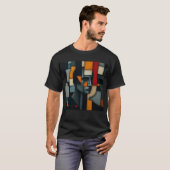 T-shirt NUES Cubiste Abstrait 3 (Devant entier)