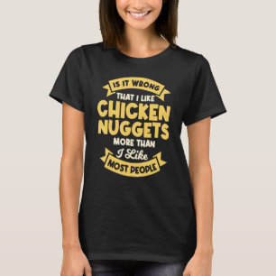 T-shirt Nugget de poulet j'aime le nugget de poulet frit F