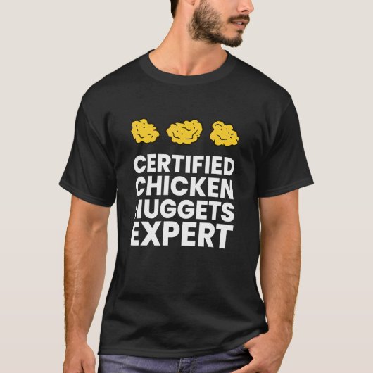 T-shirt Nuggets de poulet certifiés Expert Nugget de poule (Devant)