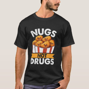 T-shirt Nuggets de poulet drôles Amour de nuggets Nourritu