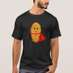 T-shirt Nuggets de poulet mignons de super-héros