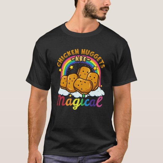 T-shirt Nuggets de Poulet Nourriture Restauration Rapide A (Devant)