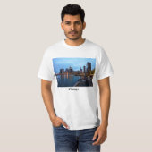 T-shirt Nuit À Navy Pier (Devant entier)