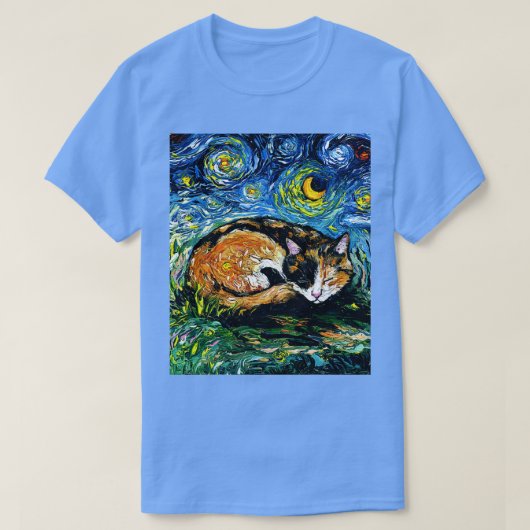 T-shirt Nuit Calico endormie (Design devant)