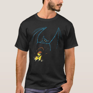 T-shirt Nuit Chernabog Sur Bald Mountain Espace Négatif T