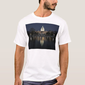 T-shirt Nuit de bâtiment de capitol des USA
