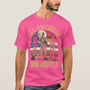 T-shirt Nuit de chasse au raton laveur patriotique pour le