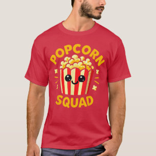 T-shirt Nuit de cinéma Snack Fun Amusement Popcorn Amoureu