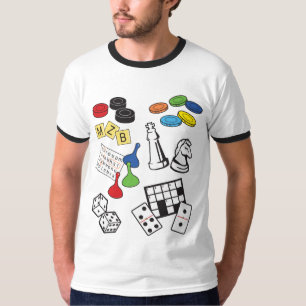 T-shirt Nuit de jeu prête pour les jeux de société, les