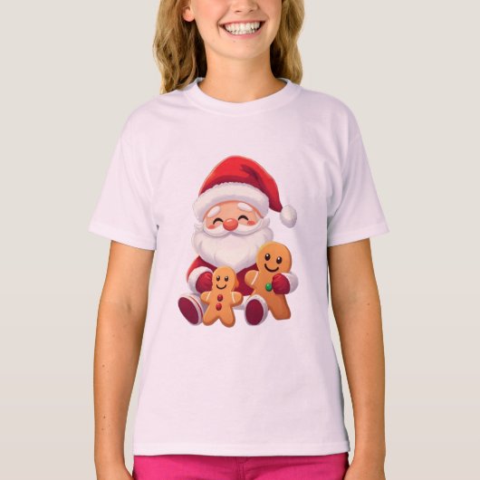 T-shirt "Nuit de Noël magique avec Père Noël (Devant)