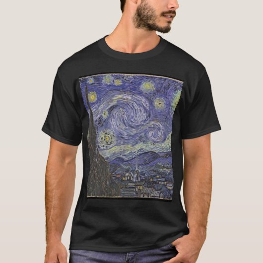 T-shirt nuit de vangogh (Devant)