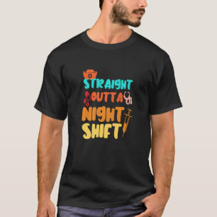 T-shirt Nuit Départ Nuit Nuit Nuit Nuit Infirmière Nour