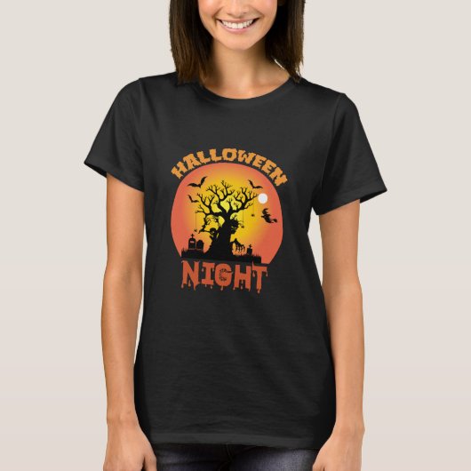 T-shirt Nuit d'Halloween (Devant)