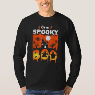 T-shirt Nuit du Château Hanté d'Halloween Sombre et Effray