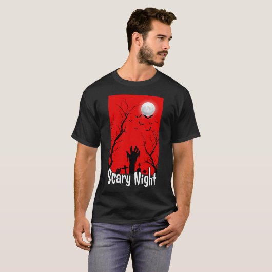 T-shirt Nuit effrayante (Devant entier)