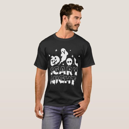 T-shirt Nuit effrayante (Devant entier)