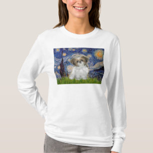 T-shirt Nuit étoilée - chiot Shih Tzu