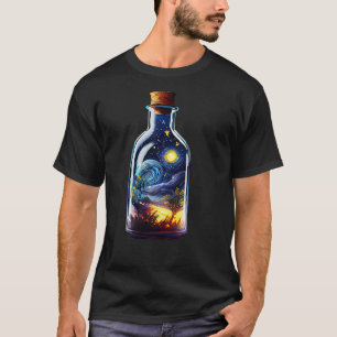 T-shirt Nuit étoilée dans une bouteille